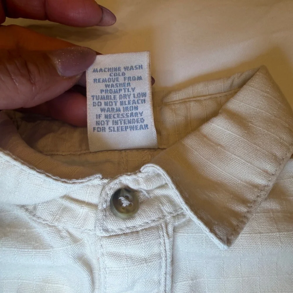 Gymboree Vintage 2002 Baby Boy Preemie Khaki Ripstop Lion Romper One-Piece Tan